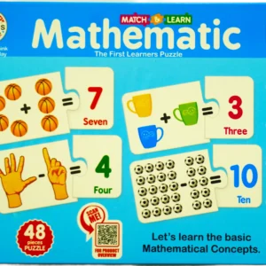 🧩 48 Piece Educational Puzzle Game – Learn Numbers, Addition & Counting | Match & Learn Series | Age 3+